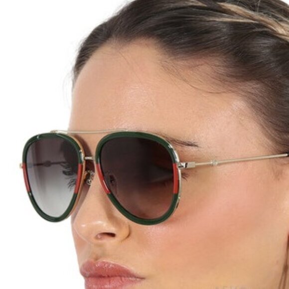 ✅ Gucci GG0062S 003 Sunglasses Complete Set NEW (Case, Cloth, Authenticity) ⭐NEW main image 5